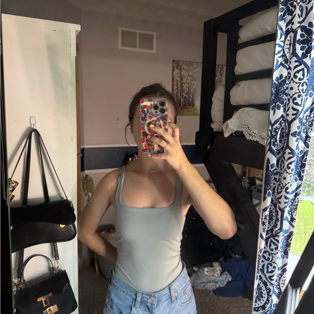PacSun Blue-Gray Contour Bodysuit